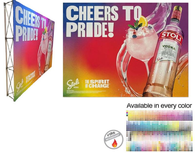 24hr Express Ship 10ft Straight Wall 24Hr Express Ship -10' Straight Wall Full Height Tension Fabric Pop-up Display Kit