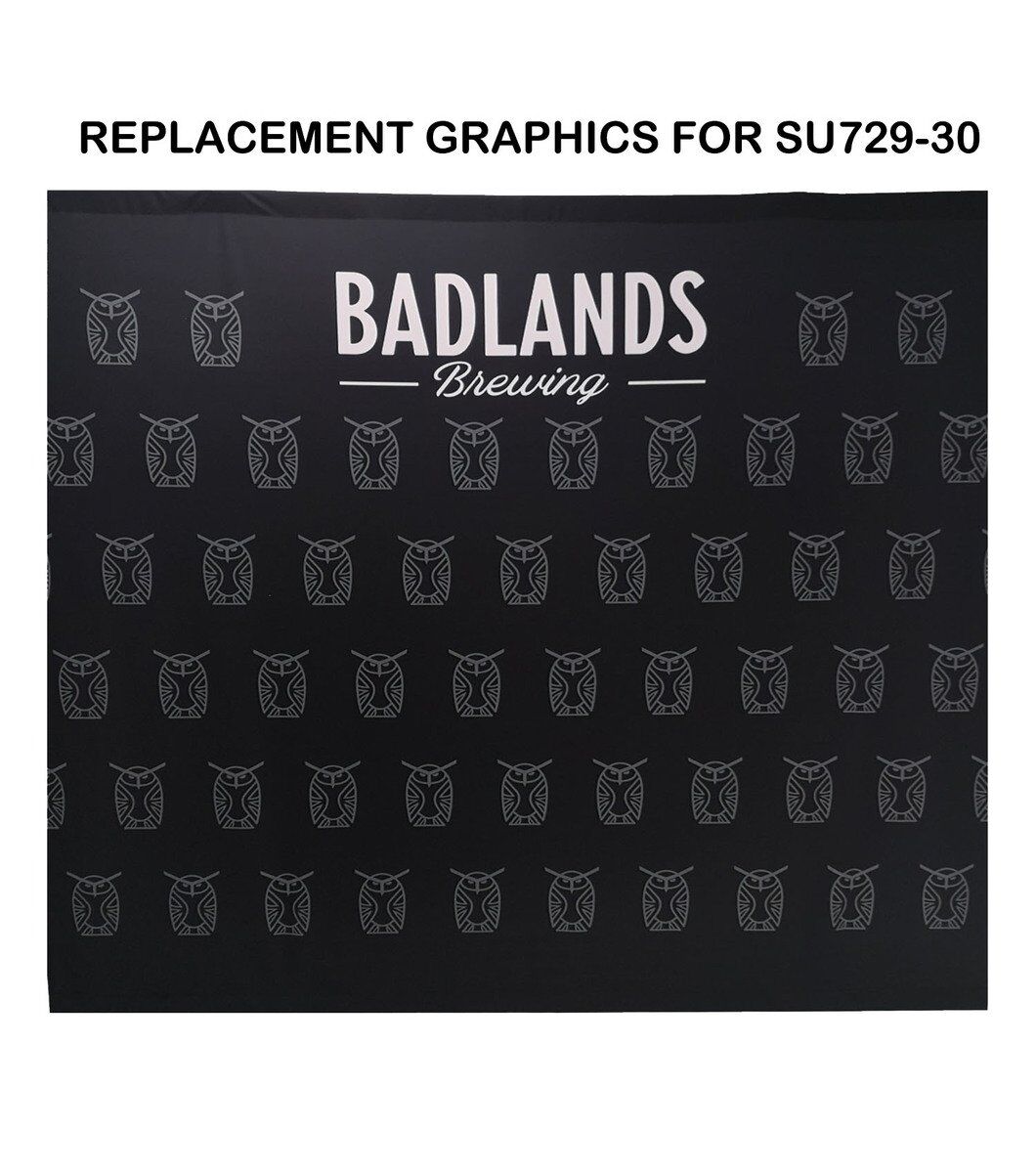 10x8 Fast-Ship 48hr 72hr Fast Ship Replacement Graphic 24hr Express Ship Replacement Graphic 10ft W by 8ftH Replacement Graphics Single sided 10'w x 8'h with pole pocket top and bottom Replacement Graphics Single-Sided