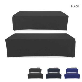 Polycotton Twill Table Cloth Throw for 8' Table, Drape style, 4 sided, Closed Back, Blank only