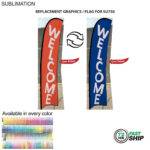 Tradeshow Factory Replacement Flag for 10ftSmall Feather Flag Kit Full-Colour Graphics One Side — Ships 72hr Canada 18060A7F2D1678DAE9CB22A3388B246E