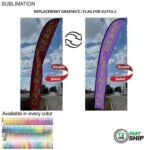 Tradeshow Factory Replacement Flag for 19ftXL Feather Flag Kit Full-Colour Graphics Double-Sided — Ships 72hr Canada 1F9002FB7A4E8247031F4CD0C608D153