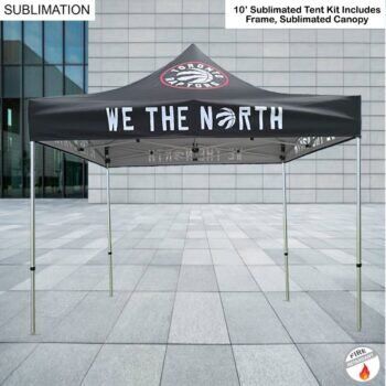 10' Premium Sublimated Tent Kit, Includes Premium 40mm Aluminum Frame and Canopy only