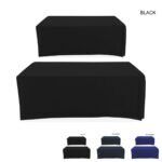 Tradeshow Factory Polycotton Twill Table Cover Throw for 6ftTable Drape Style 4-Sided Closed Back Blank Only 2F083A6A6310E55B2E8D0AA45772479A