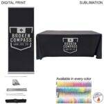 Tradeshow Factory Deluxe Tradeshow Package Deluxe Retractable Banner + Premium Sublimated Table Cover 6ftTable 34930BEA40F2959B5518354F604B9EBC