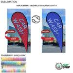 Tradeshow Factory Replacement Flag for 12ftMedium Teardrop Flag Kit Full-Colour Graphics Double-Sided — Ships 72hr Canada 360AF91B6A795697EBC46C9CE0E97337