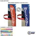 Tradeshow Factory Replacement Flag Panel for 10ftSmall Feather Flag Kit Double-Sided Full-Colour Panel — Ships 48hr Canada 3A647BD96C781556AD463CF7E52CE452