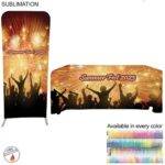 Tradeshow Factory Tradeshow Package Sleek 3ft W × 96in H Skinny EuroFit Tension Fabric Banner + PREMIUM 6ftTablecloth 3BA050387279A2549DDA005B7F504B5B