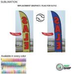 Full-Color Graphics One Side - 72hr Fast Ship Replacement Flag for 15′ Large Feather Flag Kit 3BA37FF35FF17F8915E62B854DCDD207