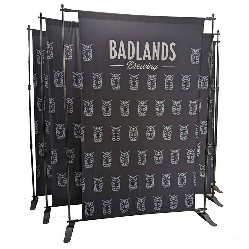 72hr Fast Ship 5ft Exhibitor 48hr Quick Ship 5ft Exhibitor Expanding 5ft Exhibitor Expanding Media Wall Display Kit 5ft Exhibitor Expanding Display Kit 5' Exhibitor Expanding Display Kit, Media Wall, Backdrop, with Full Color Graphics