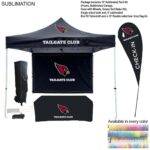 Tradeshow Factory Game Day Tailgate Package 10ftTent Kit Backwall Table Cover Double-Sided Flag — Ships 48hr Canada 52F260F52EC643F11F4DBFCABEA9D627