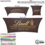 Tradeshow Factory Sublimated Stretch Curved Fit Table Cover Throw for 6ft Table 3-Sided Open Back — Ships 72hr Canada 59C42EDF19D346CF6A22C82C759774F9