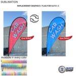 Tradeshow Factory Replacement Flag 12ftMedium Teardrop Kit Full-Colour One-sided Panel — Ships 48hr Canada 5A8FCB10E9BE17DA002A82A0075C339D