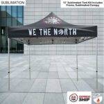 24-Hr Express Ship, 24 Hr Express Ship -10' Premium Sublimated Tent Kit, Includes Premium 40mm Frame & Canopy only