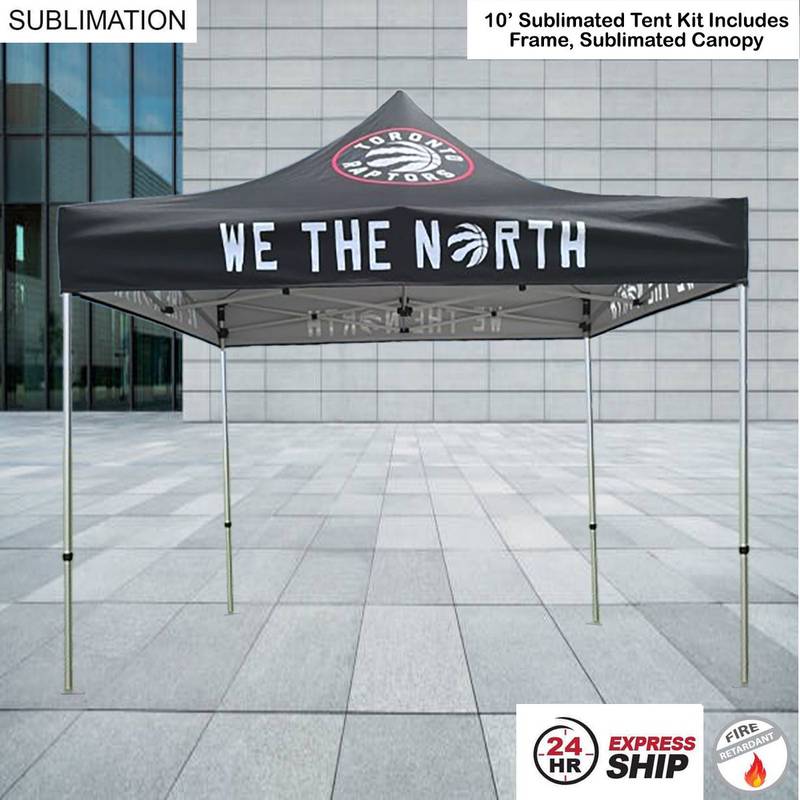 5DBECA30FA85546B26897B540401B26B 24-Hr Express Ship, 24 Hr Express Ship -10' Premium Sublimated Tent Kit, Includes Premium 40mm Frame & Canopy only