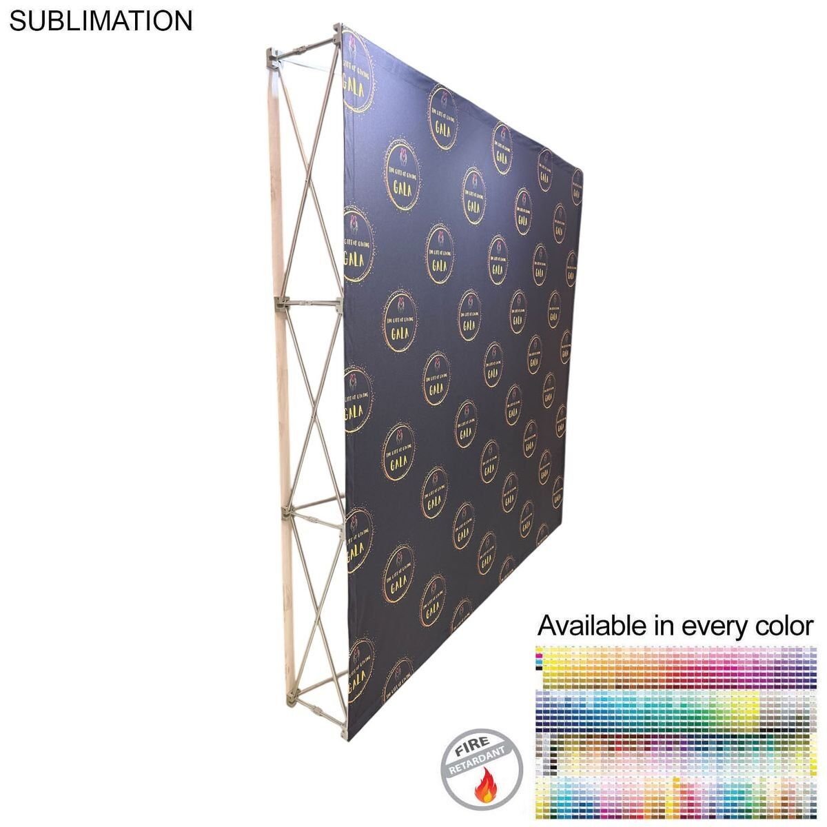 72hr Fast Ship 7.5ft Straight Wall 48hr Quick Ship 7.5ft Straight Wall 24hr Express Ship 7.5ft Straight Wall 7.5' Straight Wall Full Height Tension Fabric Pop-up Display Kit 7.5-foot Straight Wall Full-Height