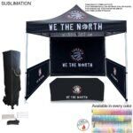Tradeshow Factory Supreme Event Package 10ftTent Backwall 2 Half Sidewalls 6ftBox Fit Table Cover — Ships 72hr Canada 76DD4AB08E2B753A205D27888C6DEDEF