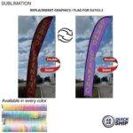 Tradeshow Factory Replacement Flag for 19ftX-Large Feather Flag Kit Double-Sided Full-Colour Panel — Ships 48hr Canada 7BE90958C80A270ED65EB715CF0886F5