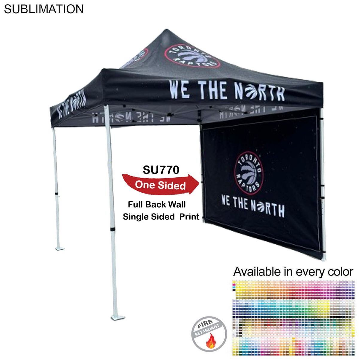 86D71666701800296EE202D6F39EAF2E Sublimated Single-Sided Print, Full Back Wall for 10x10 Tent Kit, Sublimated, Single Sided Print, Quick-Ship Full Back Wall