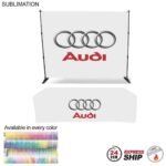 Tradeshow Factory Trade Show Booth Package -10ftExpanding Display + 8ftSublimated Table Cover — Ships 24hr Canada 878E662689947DBF1E4470E98D92193C
