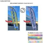 Tradeshow Factory Full-Colour Graphics One-sided Replacement Flag Panel for 13ftMedium Feather Flag Kit 9F6534F83A8769B49C99F607E739D9CE