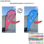 Tradeshow Factory Replacement Flag Panel for 12ftMedium Teardrop Flag Kit Full-Colour Graphics One-sided AD7A8383CCEBA59FE1753BD944D5352B