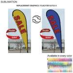 Tradeshow Factory Replacement Double-Sided Flag for 13.5ft Large Teardrop Flag Kit Full-Colour Graphics B6B7A7D9642B537582AB20042796F28E