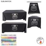 Tradeshow Factory 6ftLaser-Cut Premium Sublimated Table Cover Drape Style 4-Sided Closed Back Custom Graphic C98EBD3A218B89AA490115E9738F9ED4