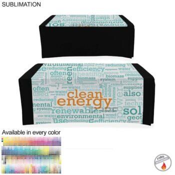 Sublimated Wider Table Runner, 60x60, Covers Front and Top of the table