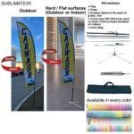 Tradeshow Factory 13ft Medium Feather Flag Kit Full-Colour Graphics Double-Sided Outdoor Spike Base Indoor Cross Base D197CF77C32EA177C42D0114395A44C6