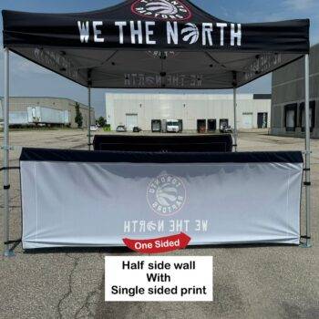 48 Hr Quick Ship - Half Side Wall for 10x10 Tent Kit, Sublimated, Single Sided Print, Sublimated Single-Sided Print