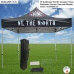 Tradeshow Factory 10ftPremium Sublimated Tent Kit 40 Mm Aluminium Frame Canopy Case + Grass Stake Kit EF04E93844D73757EA391CB525C43C2F