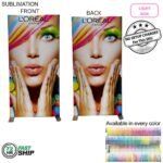 Tradeshow Factory Backlit LED Lightbox SEG Floor Display Banner Kit 40x80 — Ships 72hr Canada 72Hr Fast Ship – Backlit LED Light Box SEG Floor Display Banner Kit, 40″ x 80″