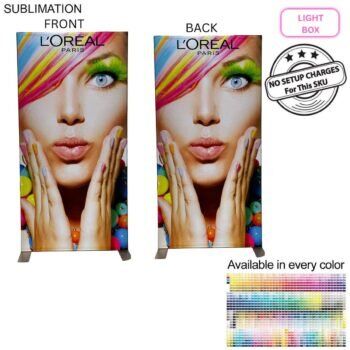 Backlit LED Light Box SEG Floor Display Banner Kit