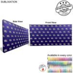 15 Straight Wall Full Height Tension Fabric Pop Up Display Kit With Wrap End Caps