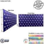 Tradeshow Factory 15ftStraight Wall Full Height Tension Fabric Pop-up Display Kit — Ships 48hr Canada 48Hr Quick Ship – 15′ Straight Wall Full Height Tension Fabric Pop-up Display Kit