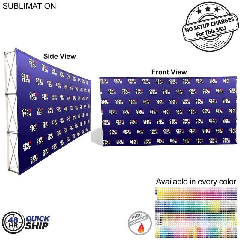 48Hr Quick Ship - 15' Straight Wall Full Height Tension Fabric Pop-up Display Kit 48Hr Quick Ship - 15' Straight Wall Full Height Tension Fabric Pop-up Display Kit
