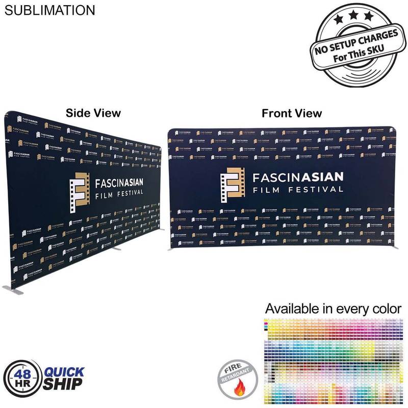 48Hr Quick Ship 15W X 8H EuroFit Tension Fabric Straight Wall Display Kit Double Sided Graphics 48Hr Quick Ship - 15'W x 8'H EuroFit Tension Fabric Straight Wall Display Kit, Double Sided Graphics