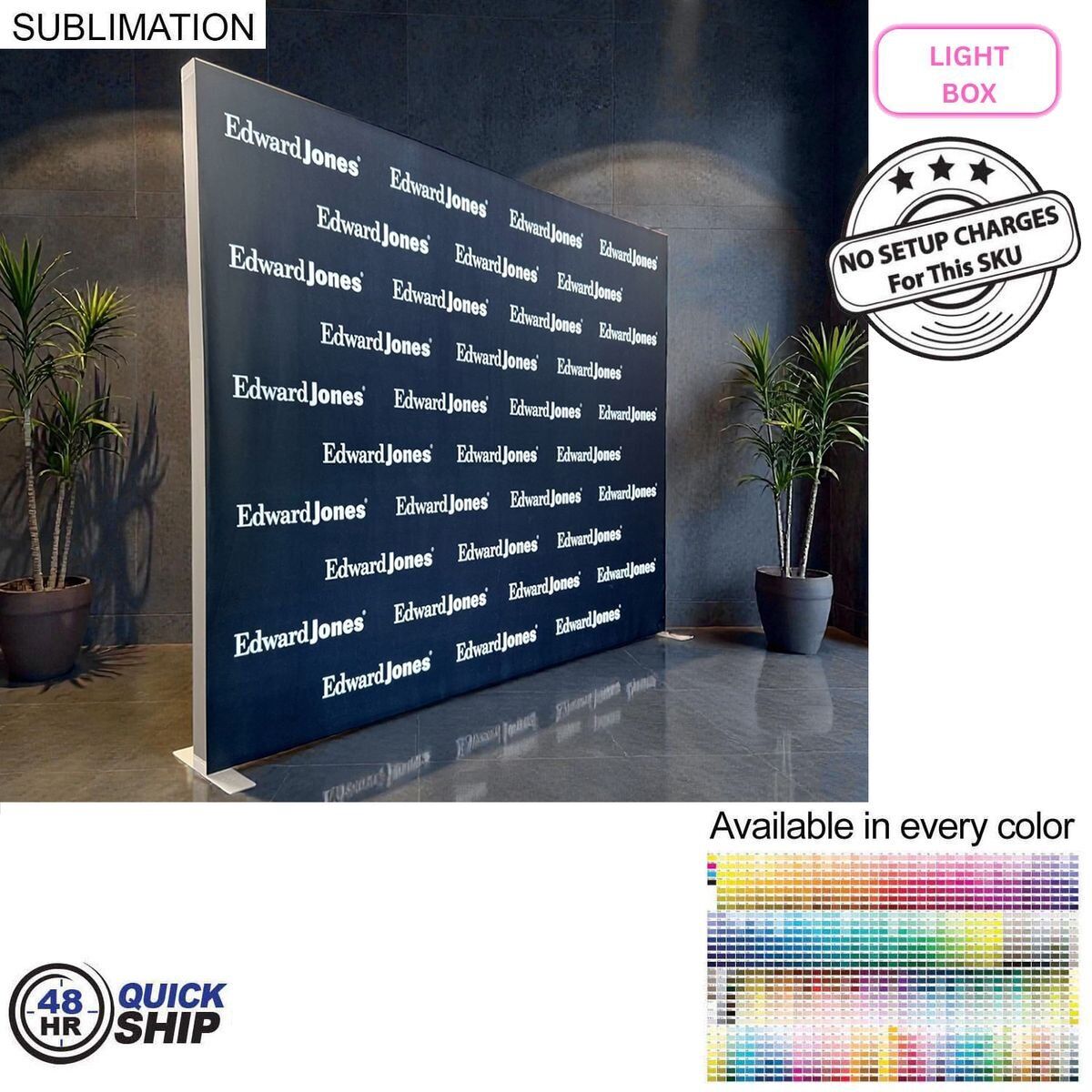 48Hr Quick Ship Backlit LED Light Box SEG Floor Display WALL Kit 10W X 8H 48Hr Quick Ship - Backlit LED Light Box SEG Floor Display WALL Kit, 10'W x 8'H