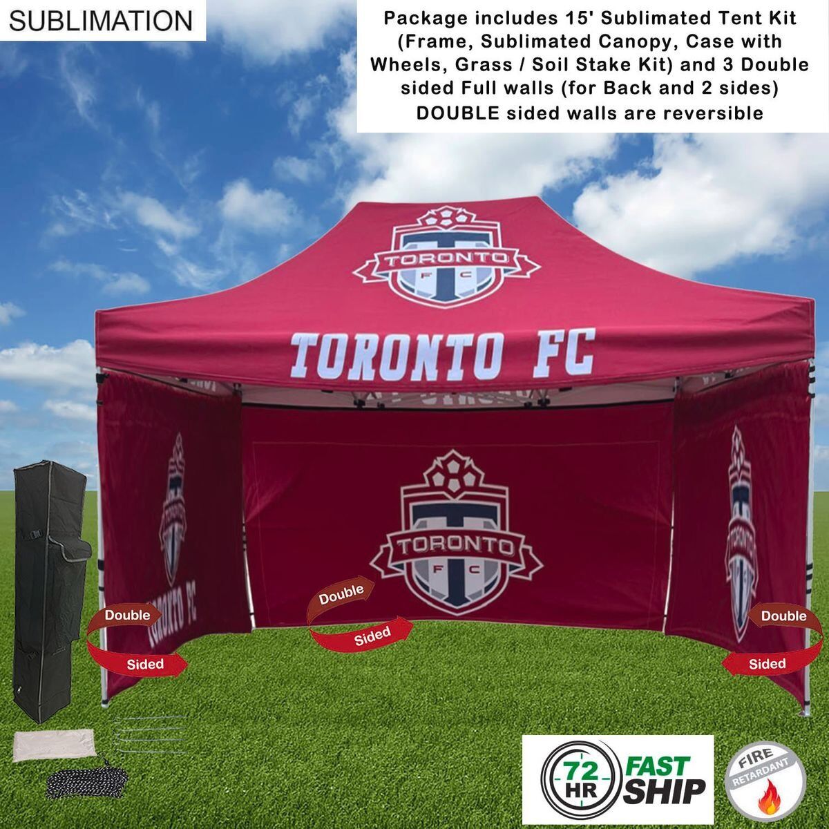 Tradeshow Factory Full Privacy Tent Package 15ft Tent Kit 3