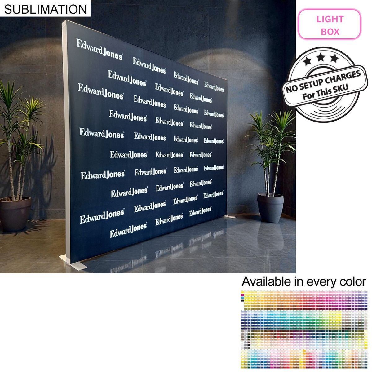 Backlit LED Light Box SEG Floor Display WALL Kit, 10'W x 8'H Backlit LED Light Box SEG Floor Display WALL Kit, 10'W x 8'H
